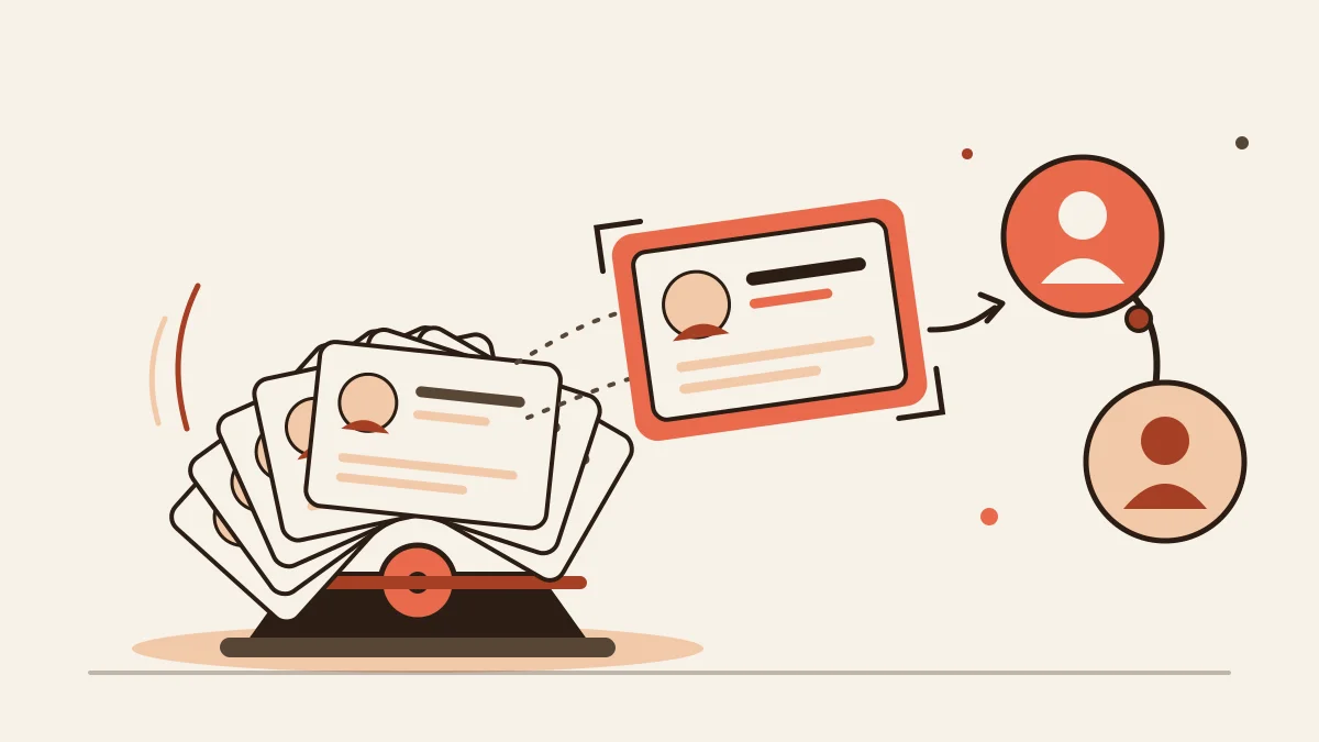 social circle dating - profile cards and connected friend circles