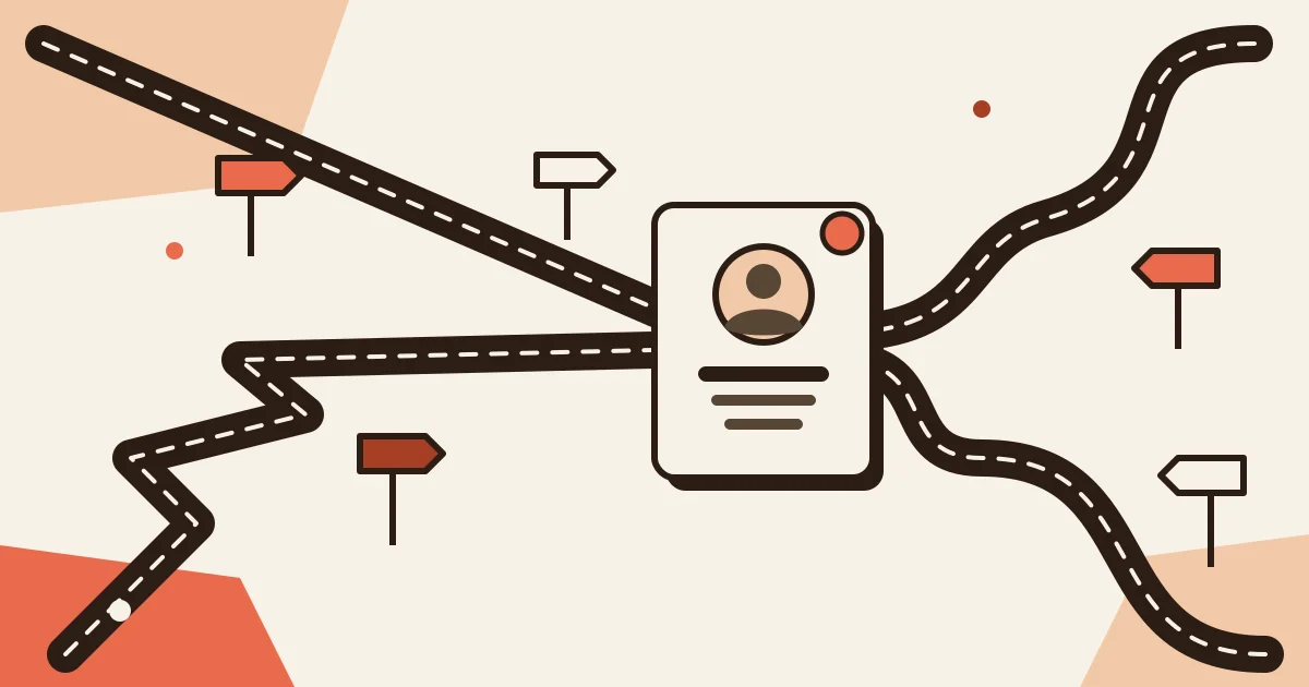 best dating apps for serious relationships - roads converging on a profile card