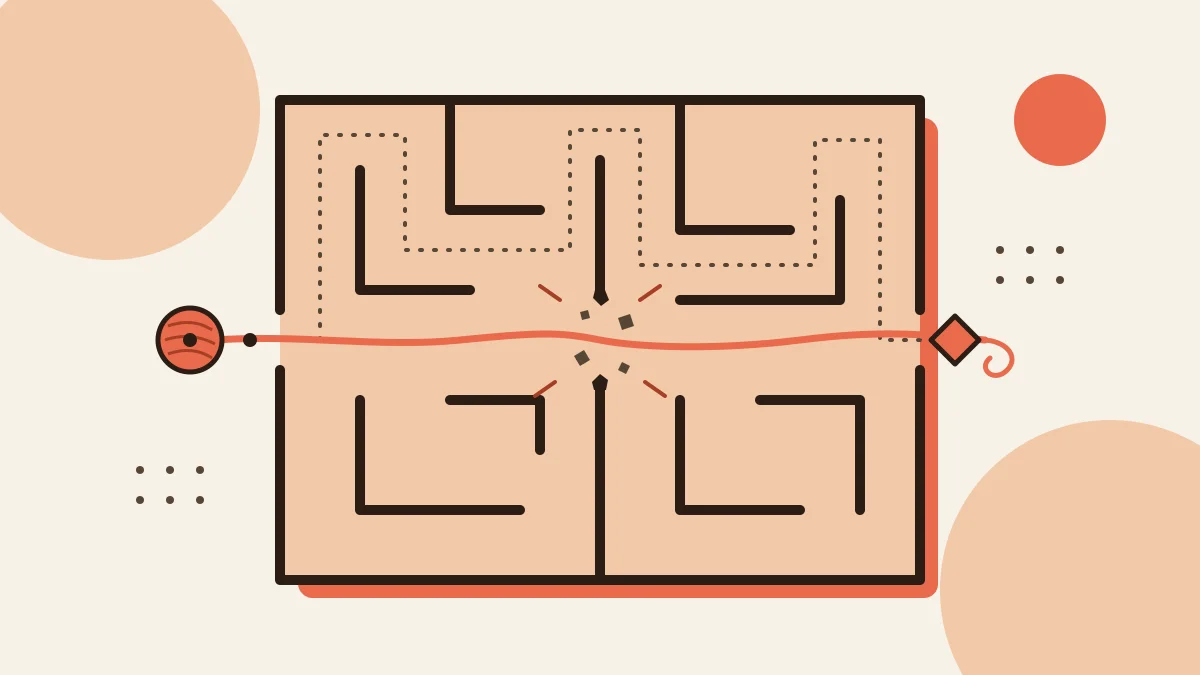 dating advice - a maze with a short path through the middle